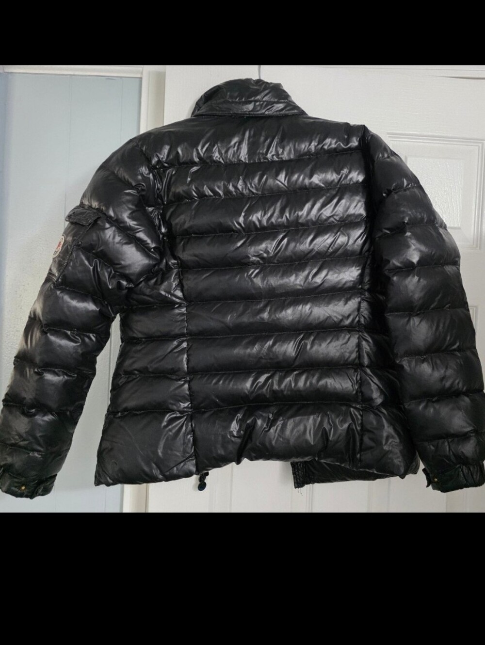 MONCLER BADY GLOSSY Black Quilted Puffer Jacket Luxury 2 Vintage Y2K Ski Snow - Picture 7 of 16